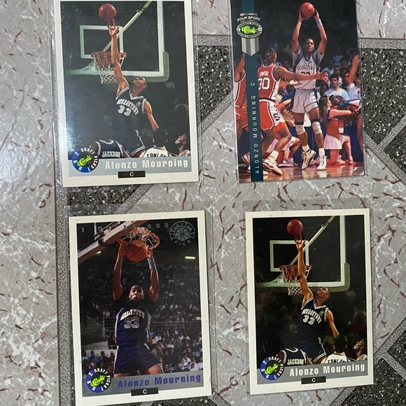Alonzo Mourning 1992 Classic 4 card lot number 1 of 5600 Four Sport Draft Pick # - Picture 2 of 12